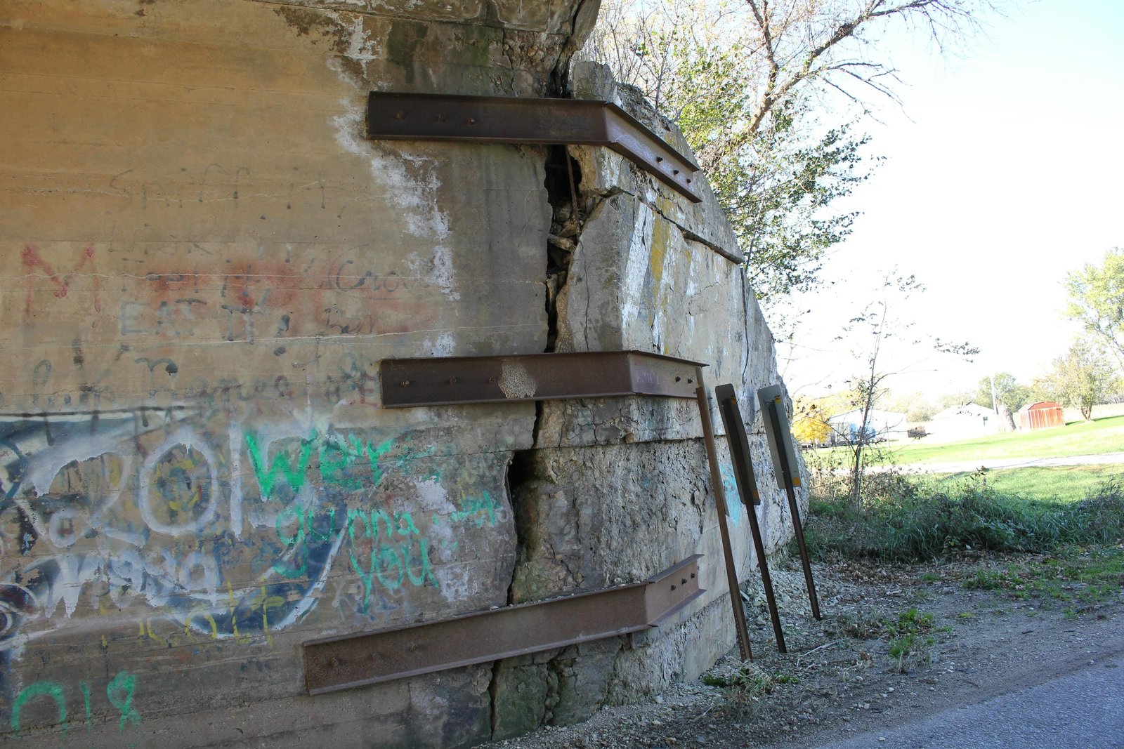 Northwest wing wall and repairs